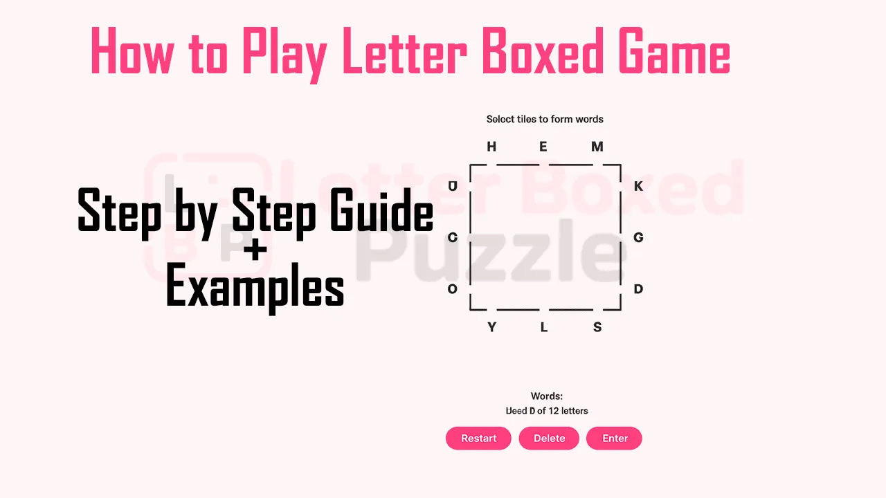 How to play Letter Boxed