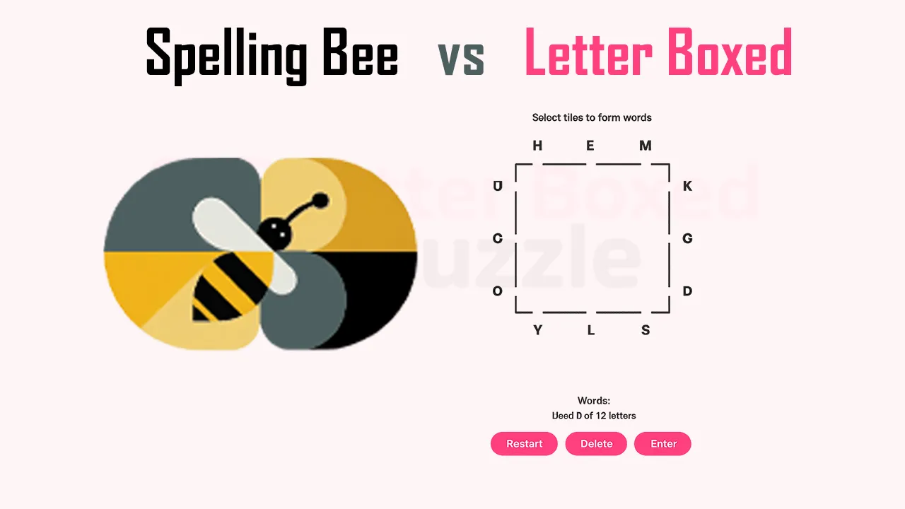 Letter Boxed vs Spelling Bee